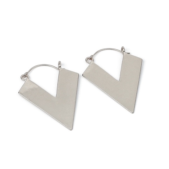 Any 2/$20! Silver V Ear Wire Earrings - Picture 3 of 7